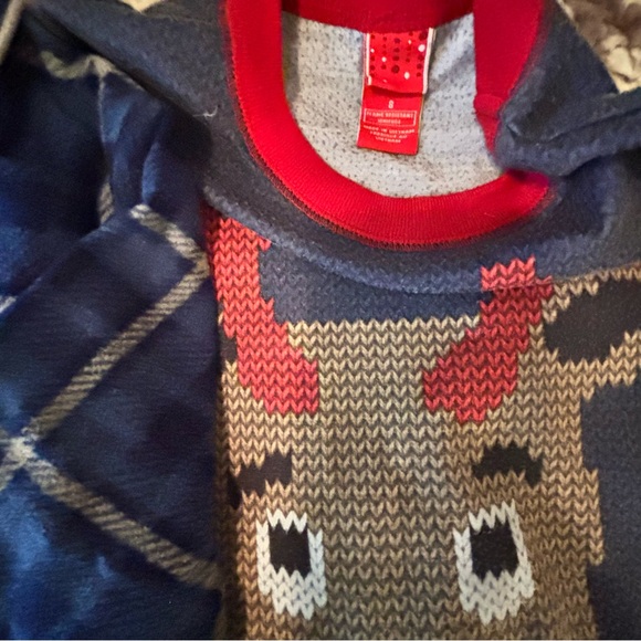 Christmas Pajama Bundle 3 Sets Unisex Youth Medium M 8/10 Elf Reindeer Snowman - Picture 16 of 16